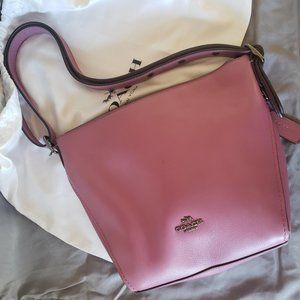 Pink Coach Purse Leather Handbag Tote Shoulder Bag